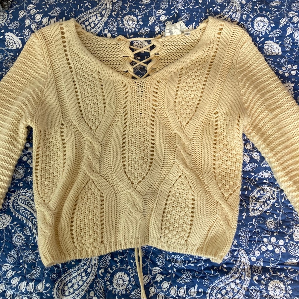 Sadie and sage cropped sweater!!